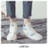 High Top Sneakers Women Split Leather Lace-Up White Shoes Woman 2019 Fashion Designer Women Casual Shoes Autumn New Basket Femme